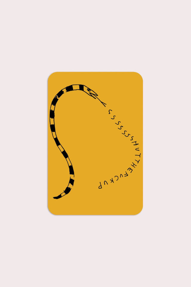 Stay Home Club - STFU Snake Sticker | Waterproof Vinyl Sticker