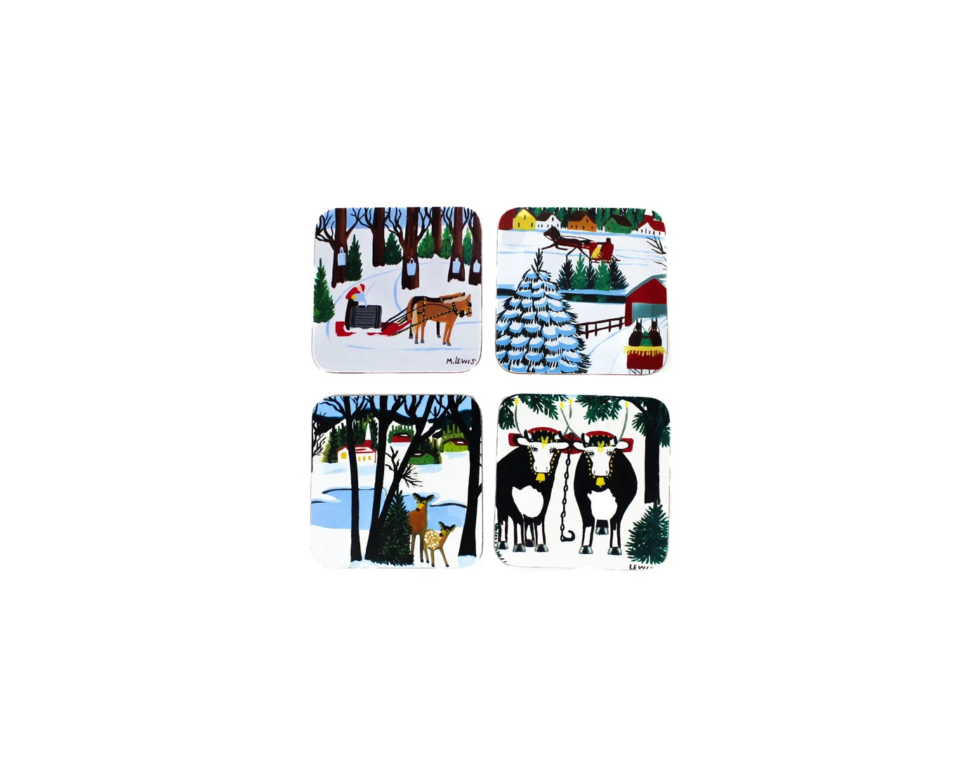 Maud Lewis - Winter Coasters