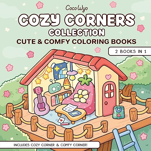 Coco Wyo - 2 in 1 Cute & Comfy Colouring book