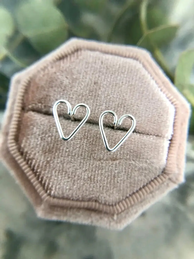 Open Fire Jewellery - Heart Studs