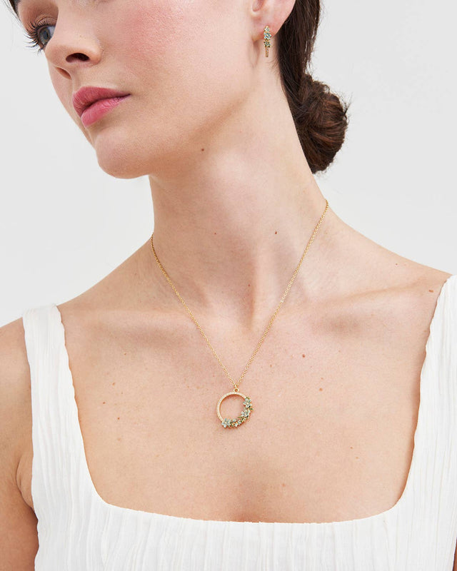 Fable England - Floral Wreath Necklace