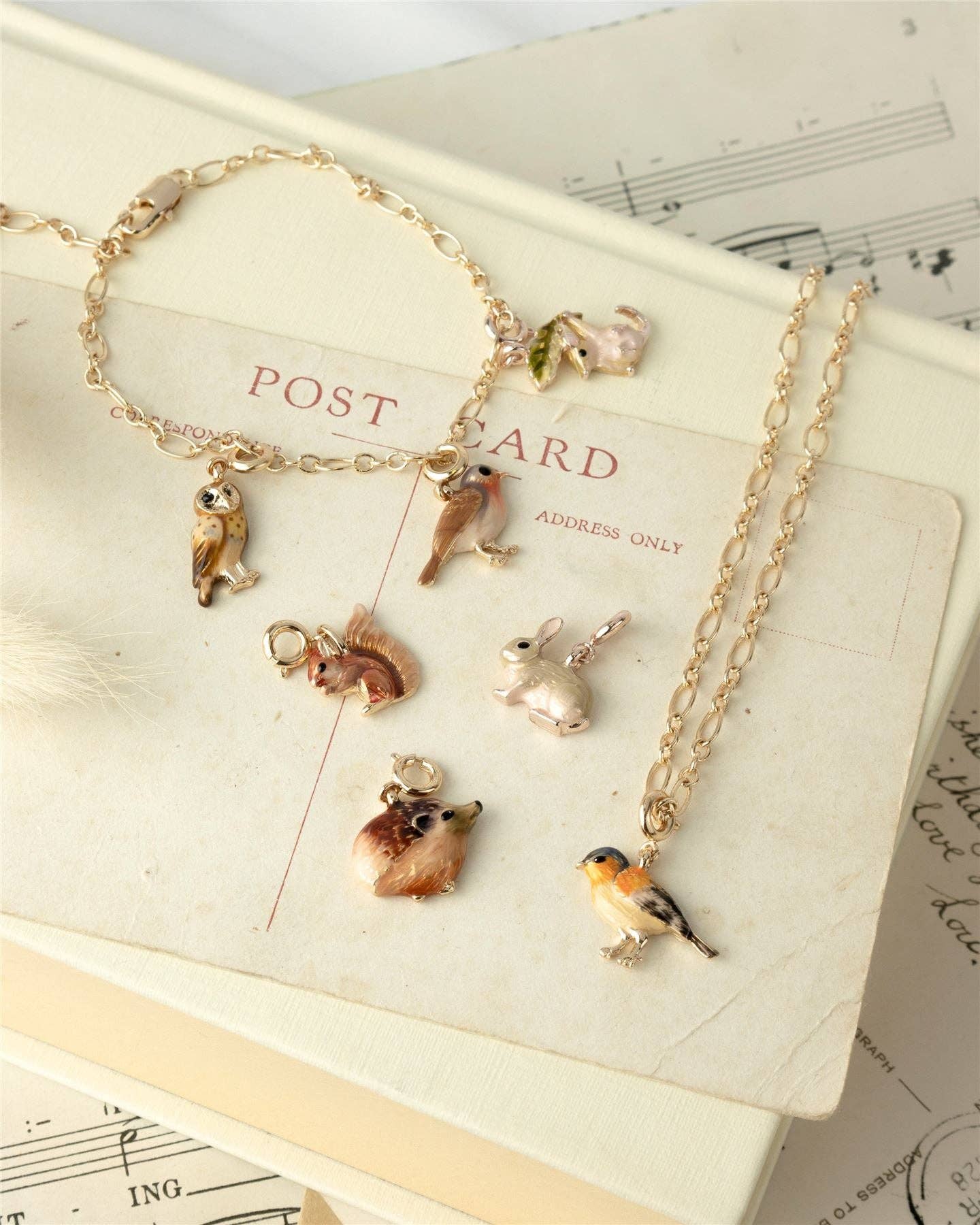 Fable England - Enamel Blue Tit Charm