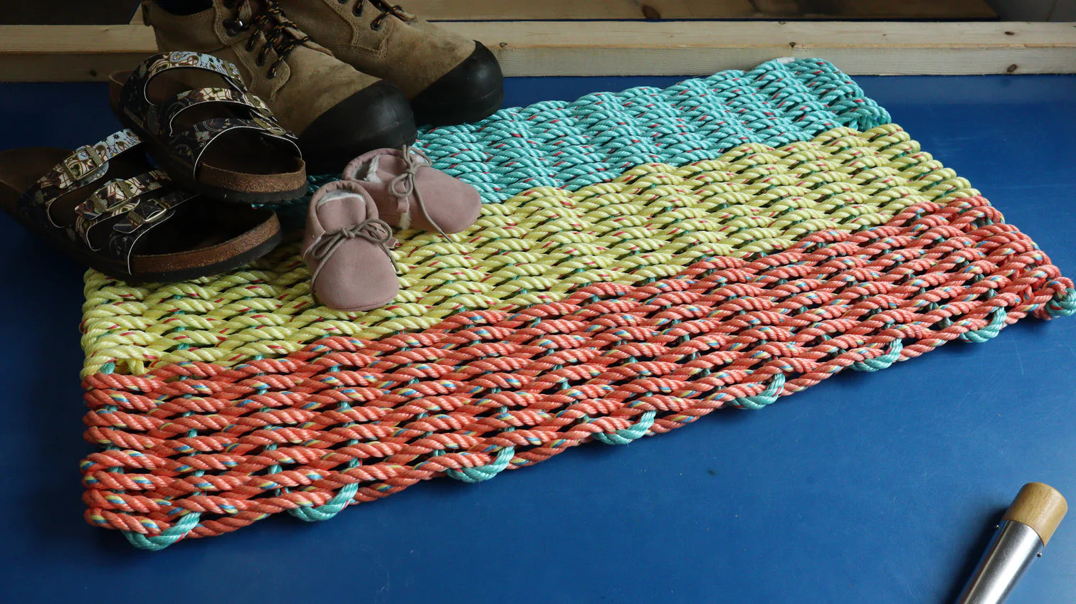 All For Knot - Lobster Rope Doormat - Ocean Breeze