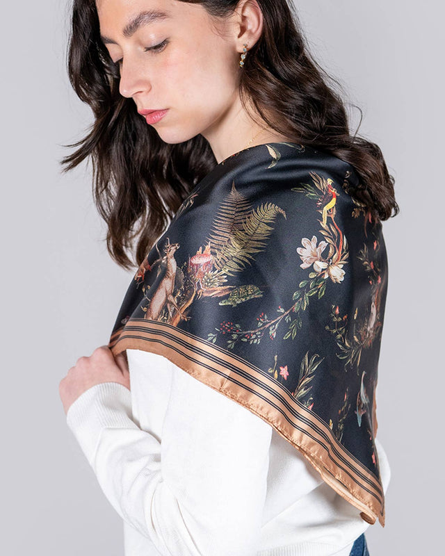 Fable England - Wonderland Toile Square Scarf
