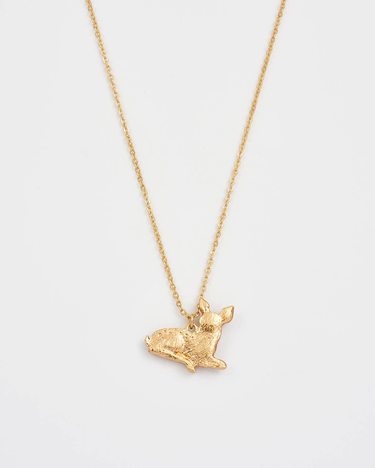 Fable England - Resting Fawn Gold Chain Necklace