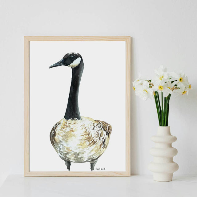 Plumes & Blossoms - Canadian Goose Print