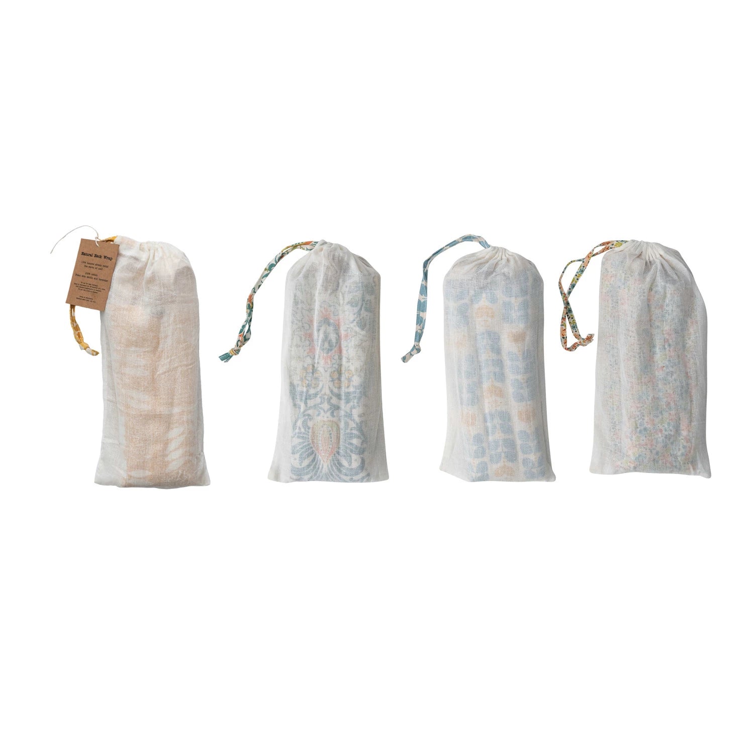 Microwaveable Hot/Cold Neck Wrap w/ Cotton Cover - 4 Styles