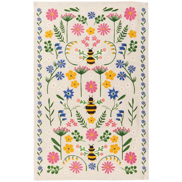 Bee Garden Dishtowel