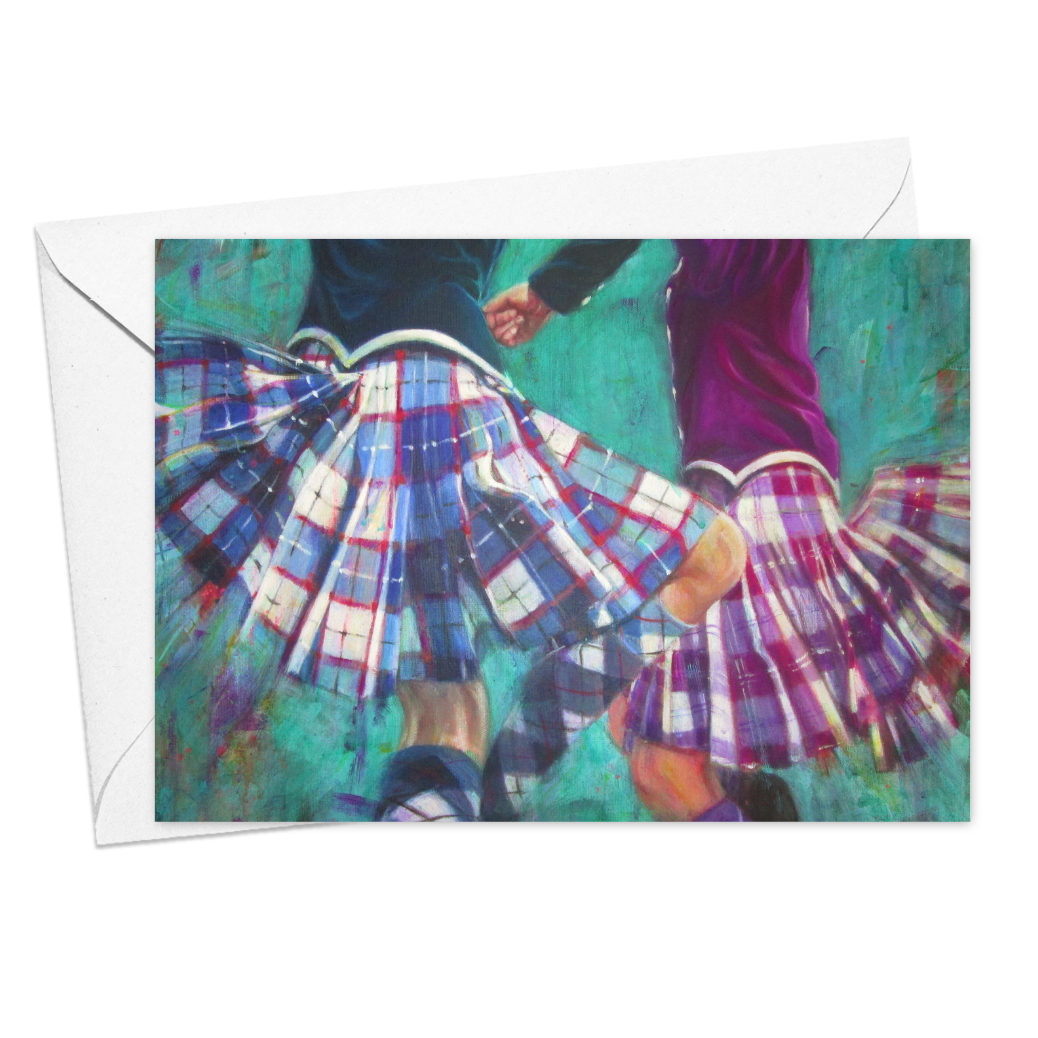 Kilts A Flyin' Card