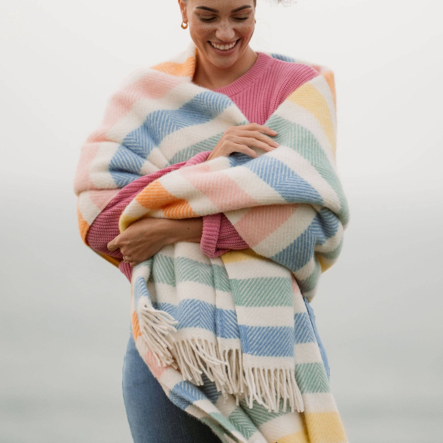 Atlantic Blankets - Candy Stripe Wool Blanket