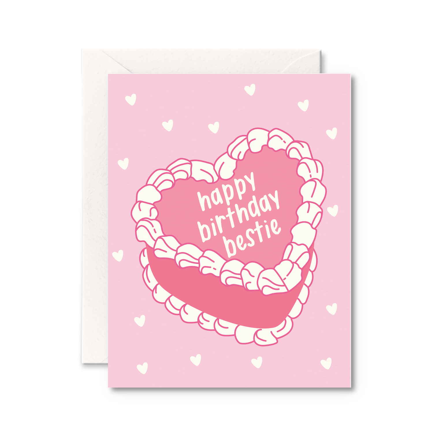 Pretty By Her - Happy Birthday Bestie Card