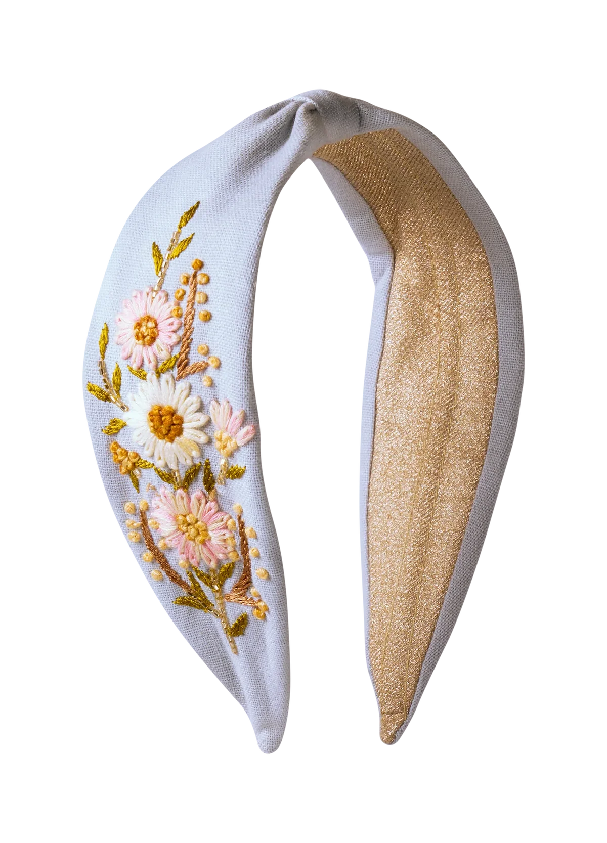 Powder Embellished Velvet Headband