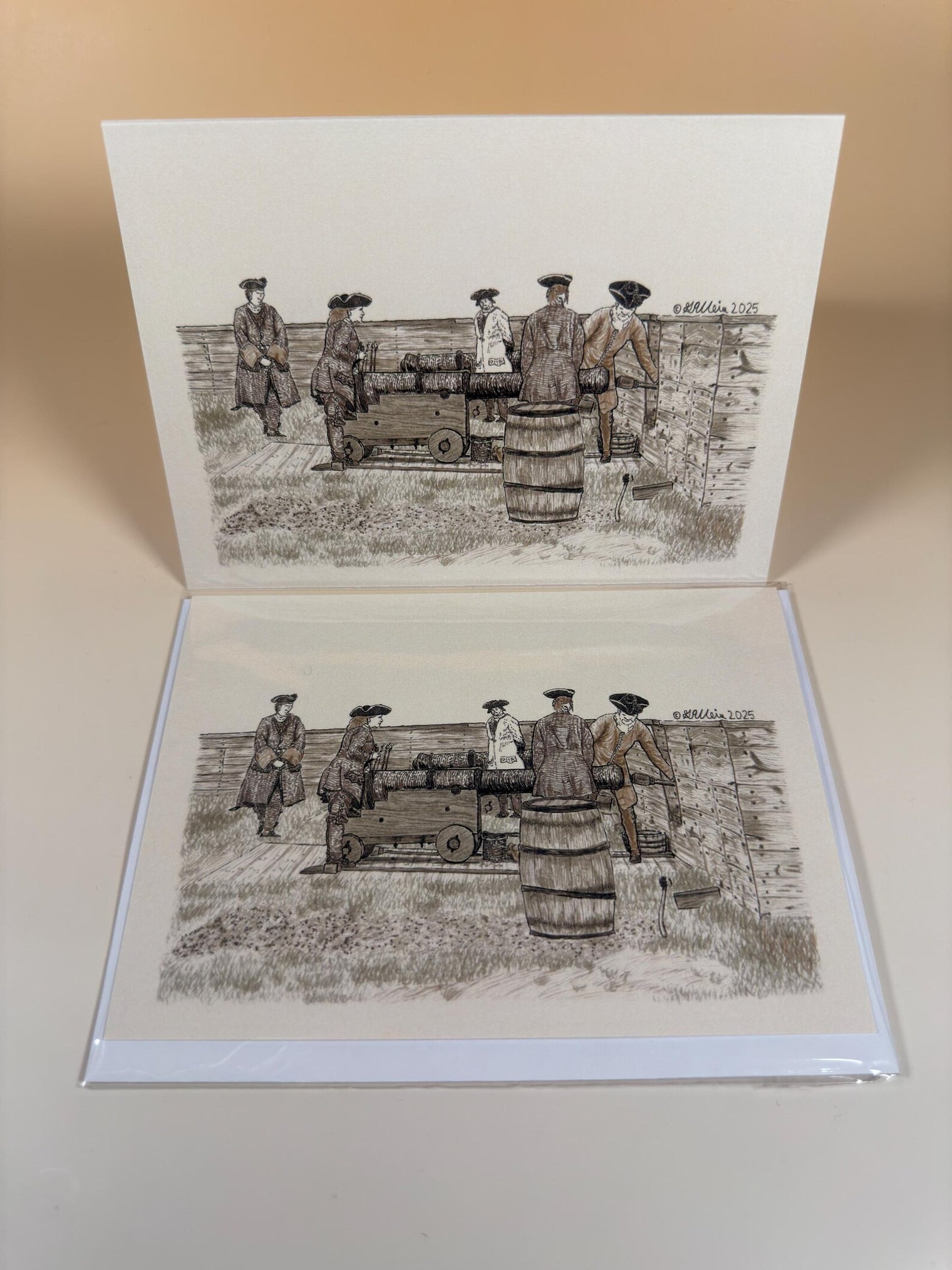 Fortress Of Louisbourg Card - Grayden Weir Art