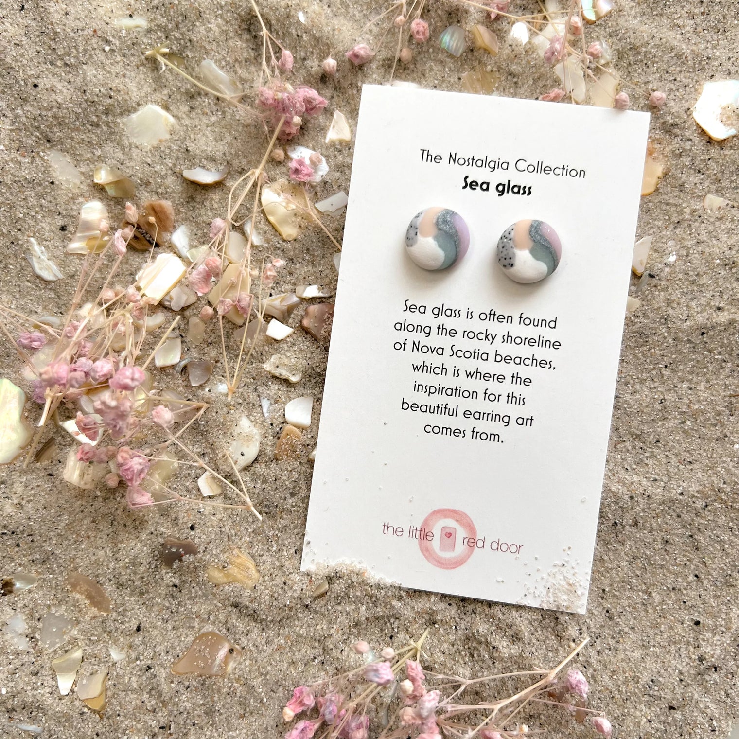 Seaglass Earrings - The Little Red Door