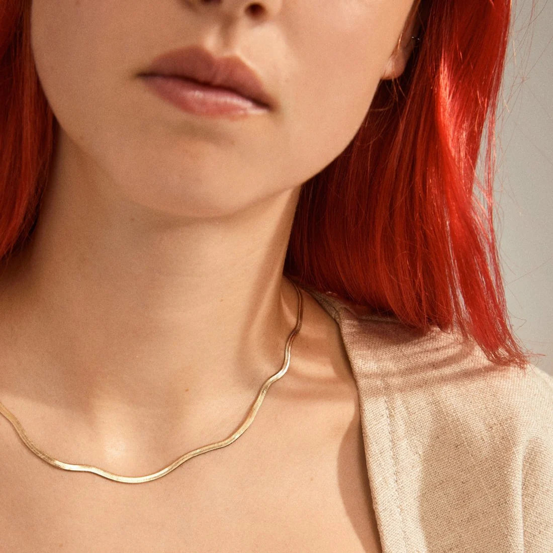 Joanna Recycled Snake Chain Necklace