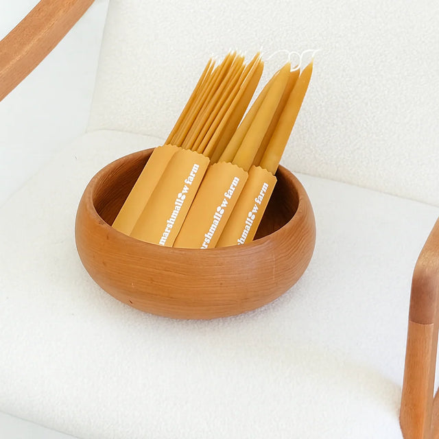 Everyday Beeswax Tapers