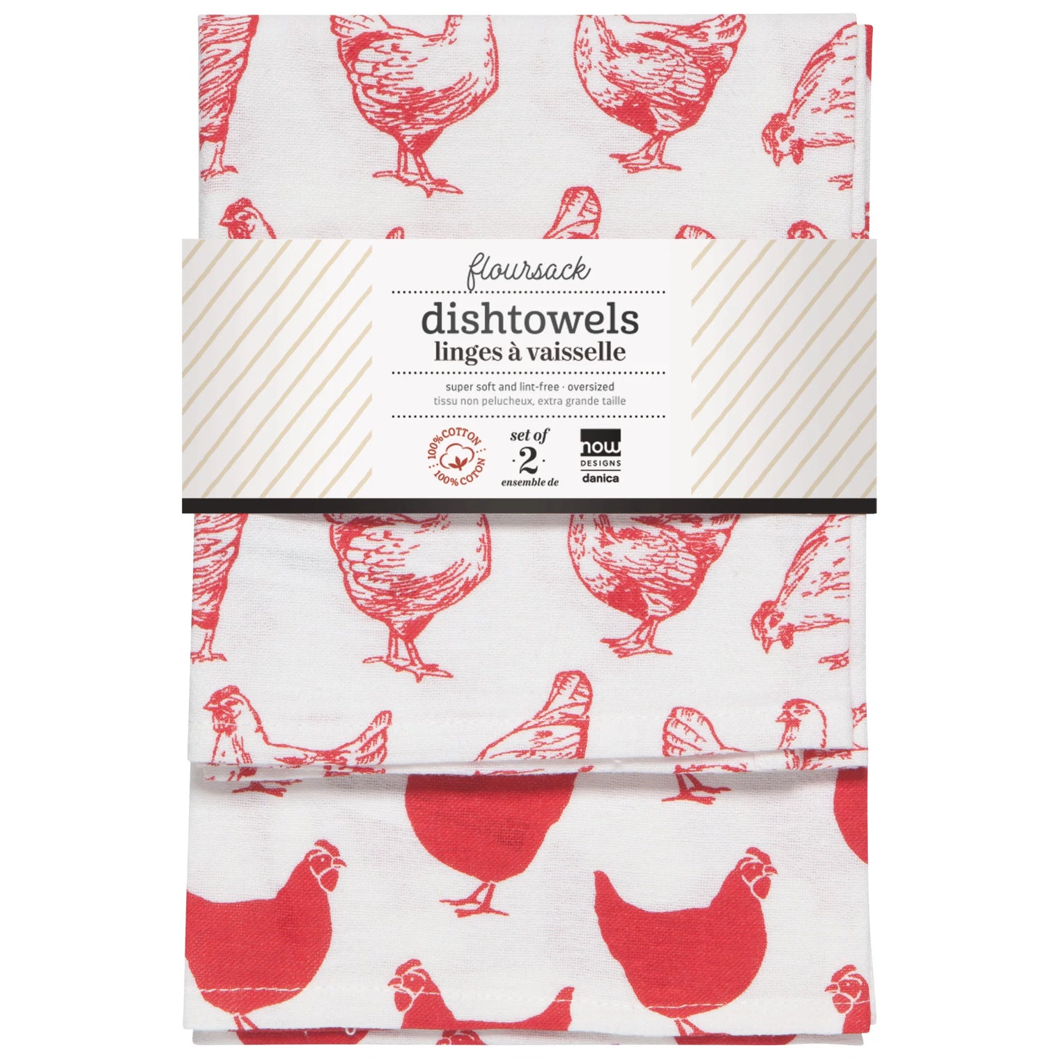 Chicken Tea Towel Set of 2