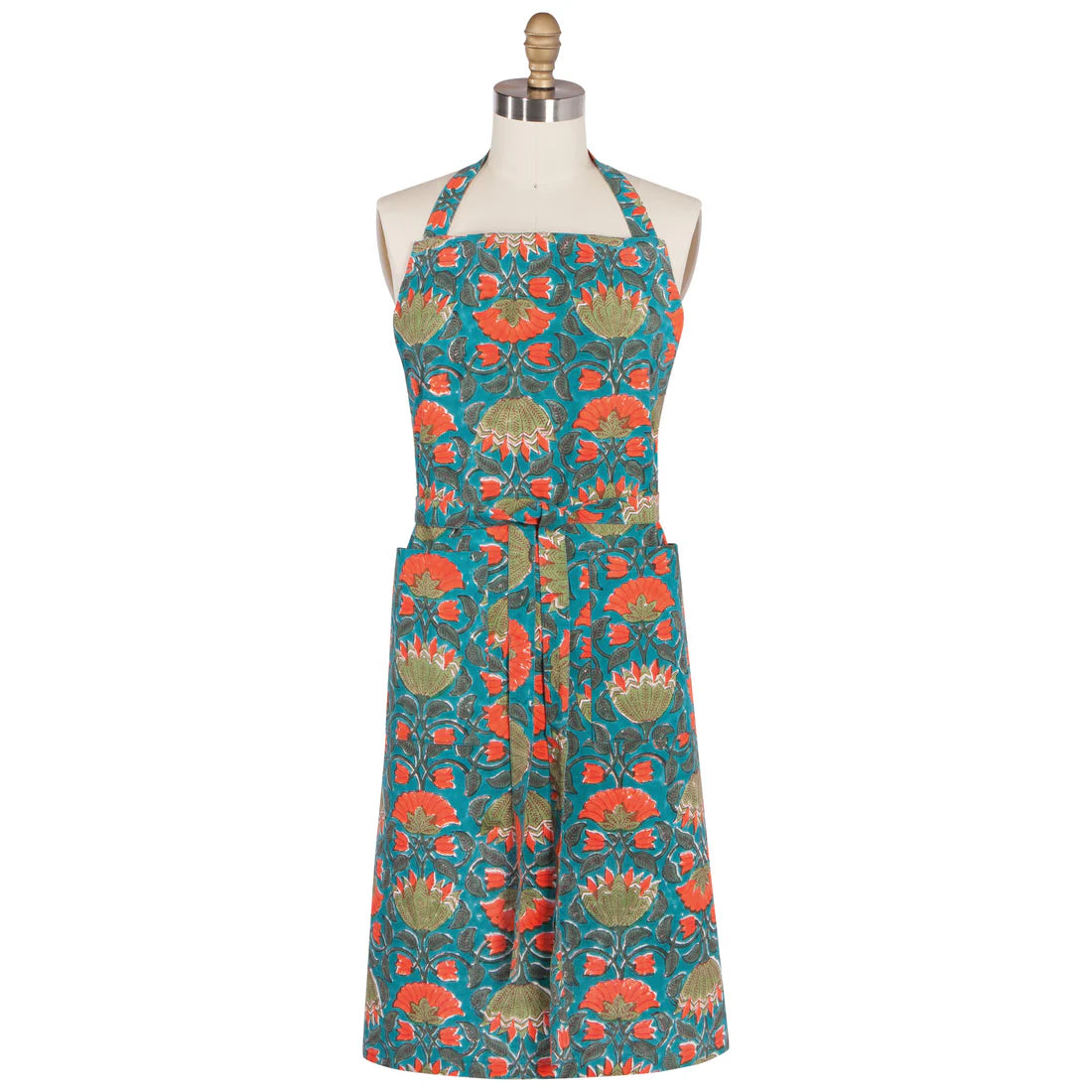 Allure Floral Block Print Apron