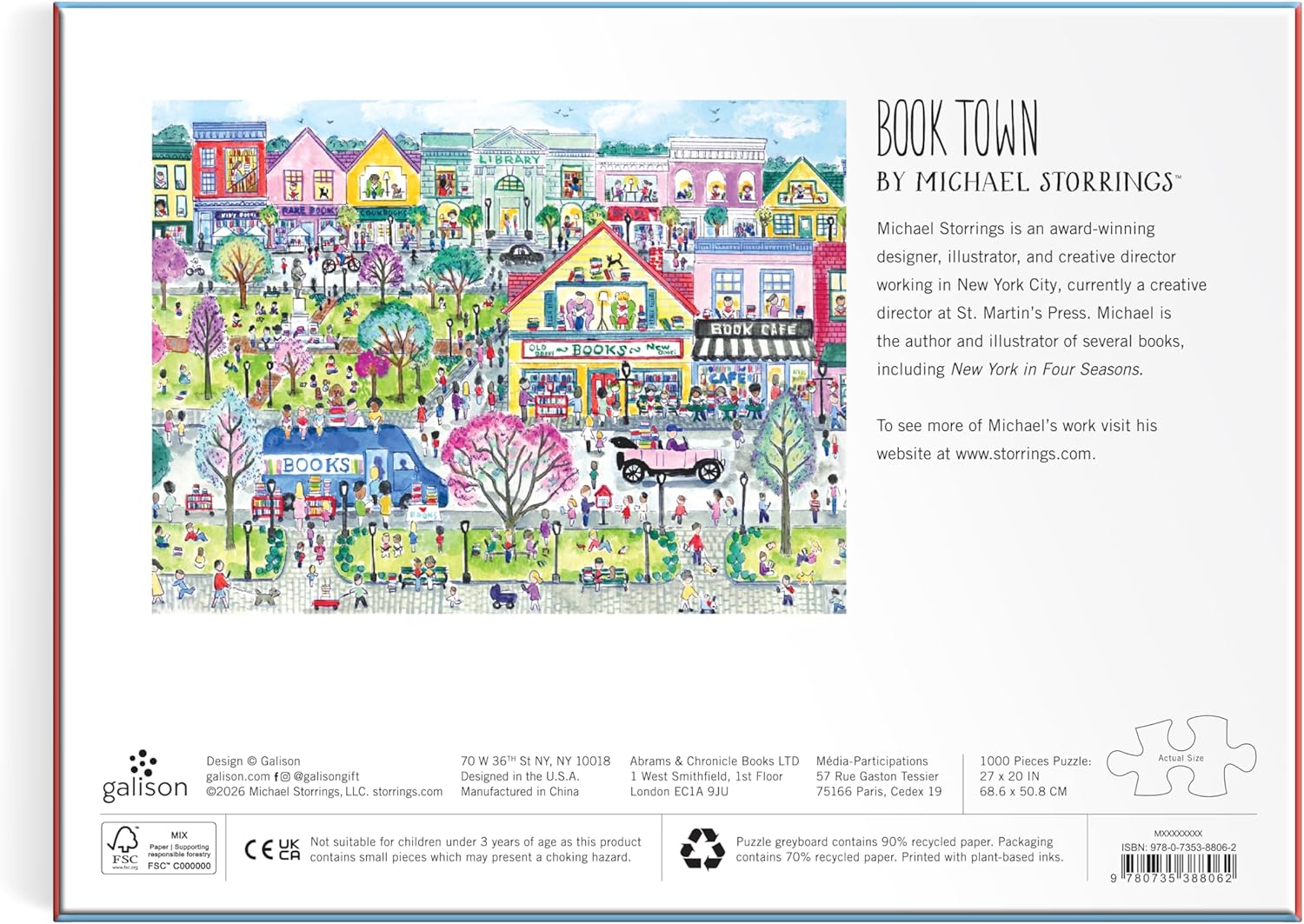 Michael Storrings Book Townscape 1000 Piece Puzzle