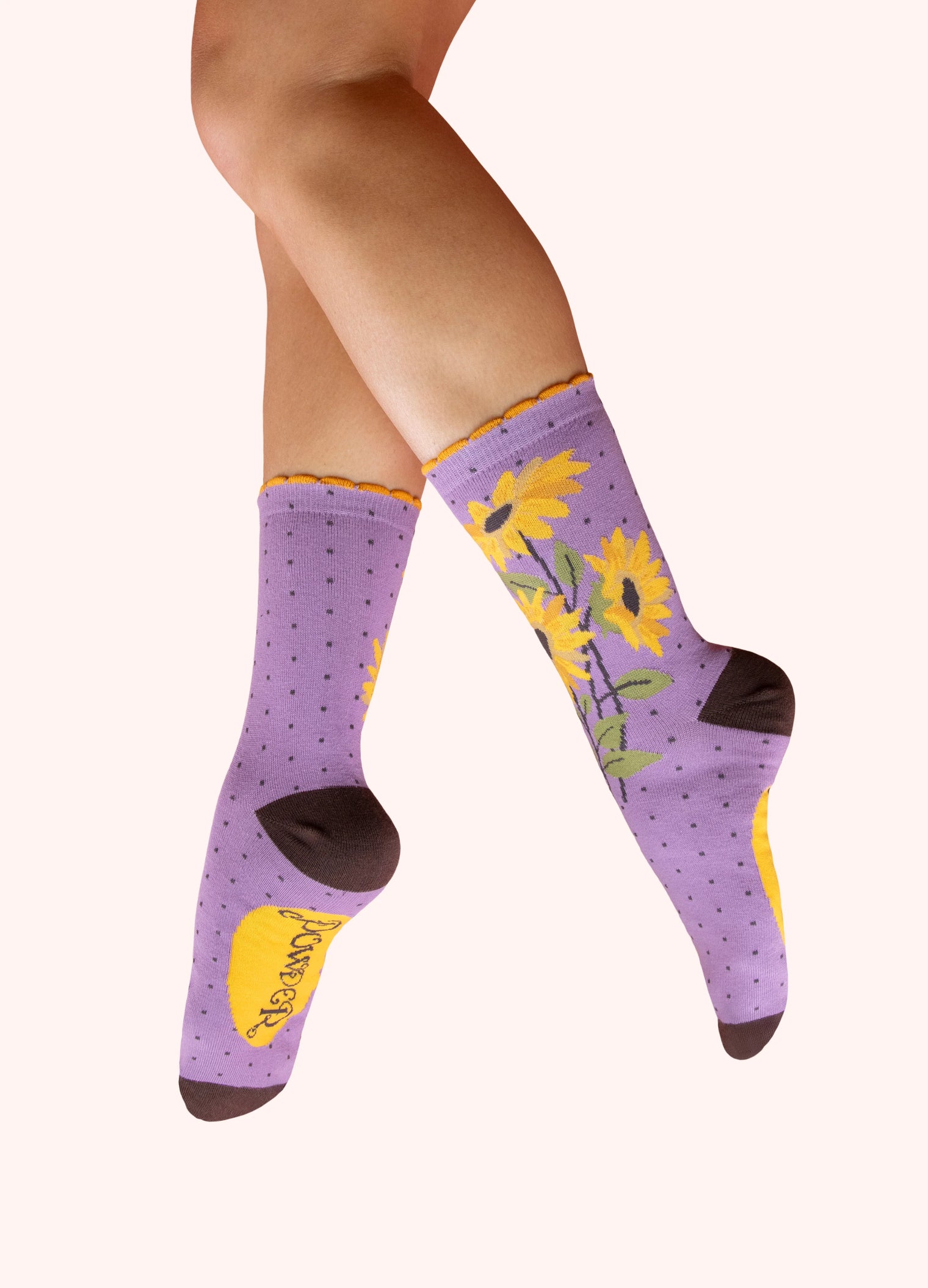 Powder Ankle Sock - Sunflowers