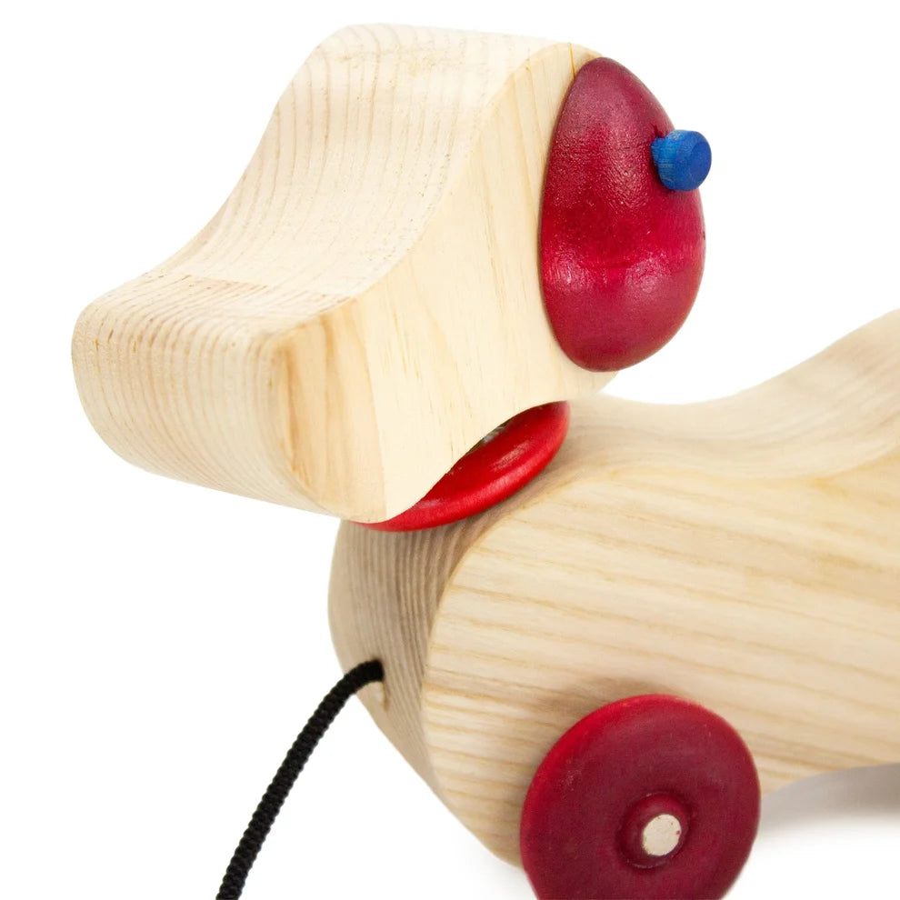 Toymaker of Lunenburg -Wooden Dog Pull Toy