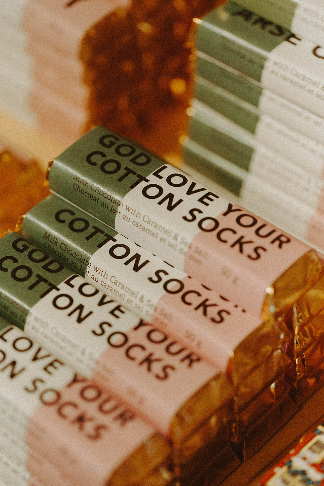God Love Your Cotton Socks NL Sayings Bar