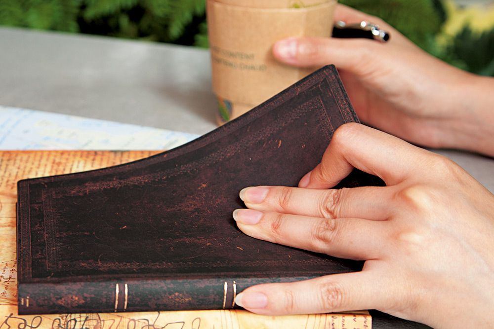 Black Moroccan Bold - Flexible Softcover Journal