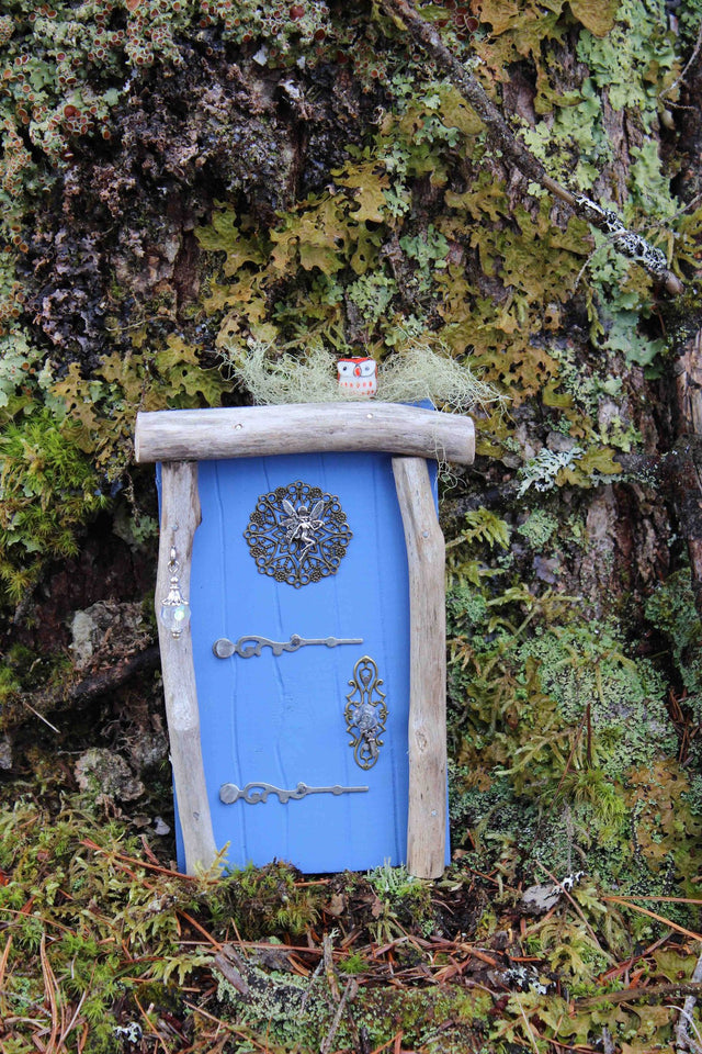 Dragonfly Blue Fairy Door