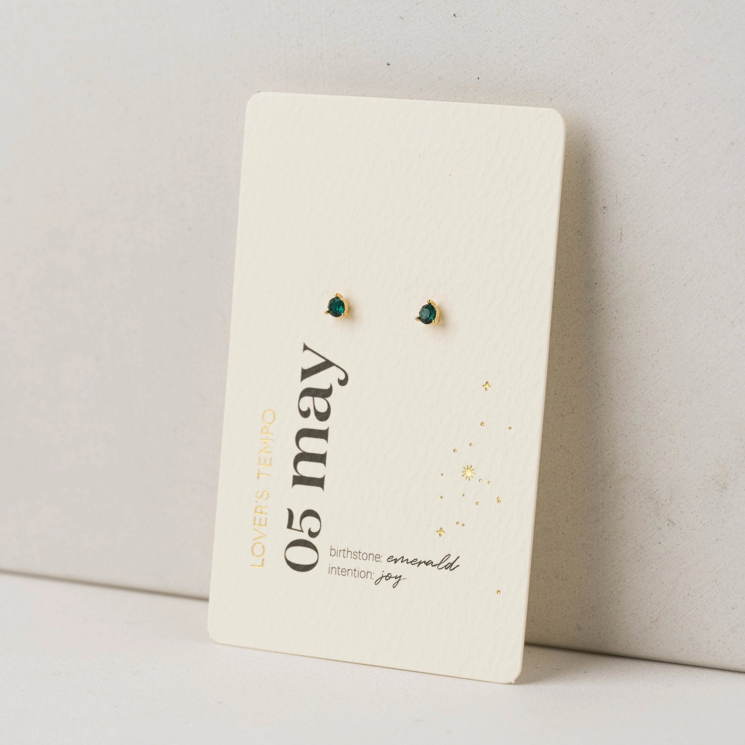 Birthstone Stud Earrings - Sterling Silver