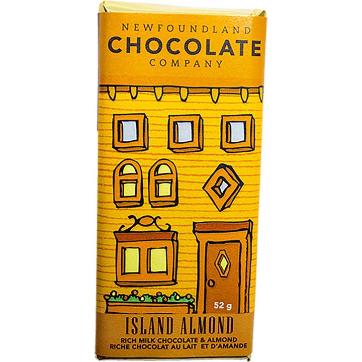 Newfoundland Chocolate Company - Row House Chocolate Bar - Island Almond