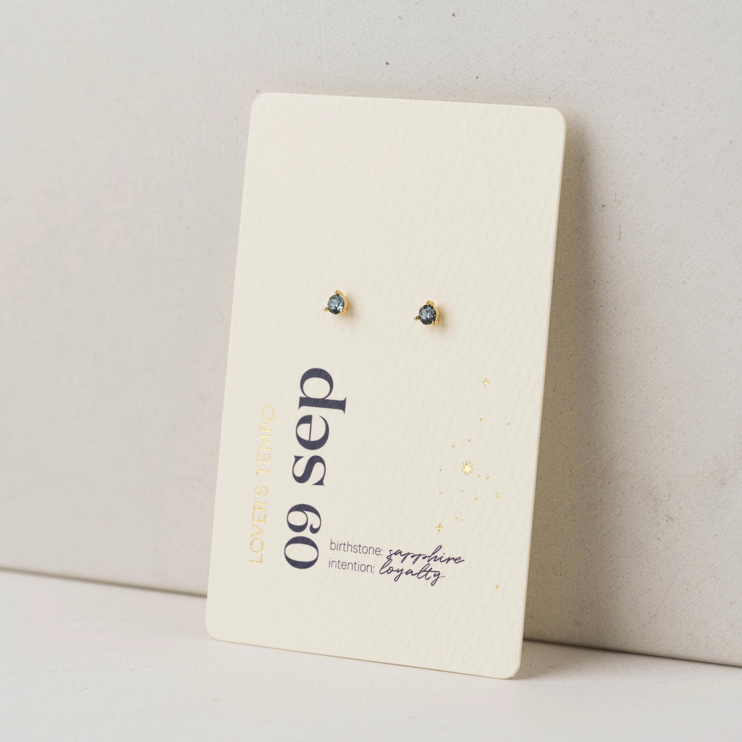 Birthstone Stud Earrings - Sterling Silver