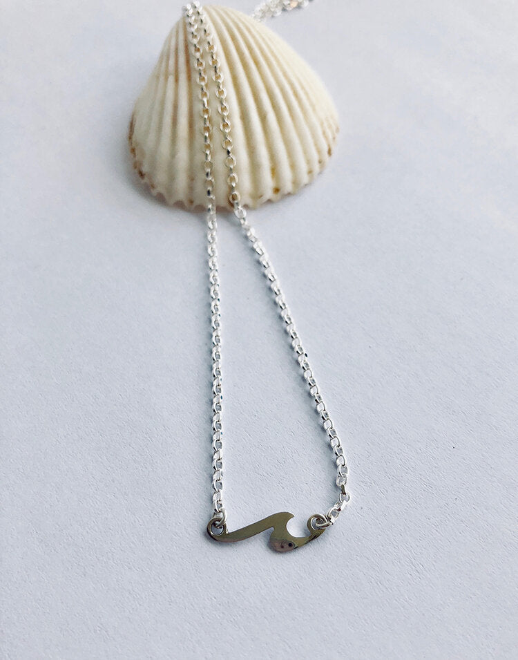 Bridget Turner Jewellery - Mini Wave Necklace in Silver