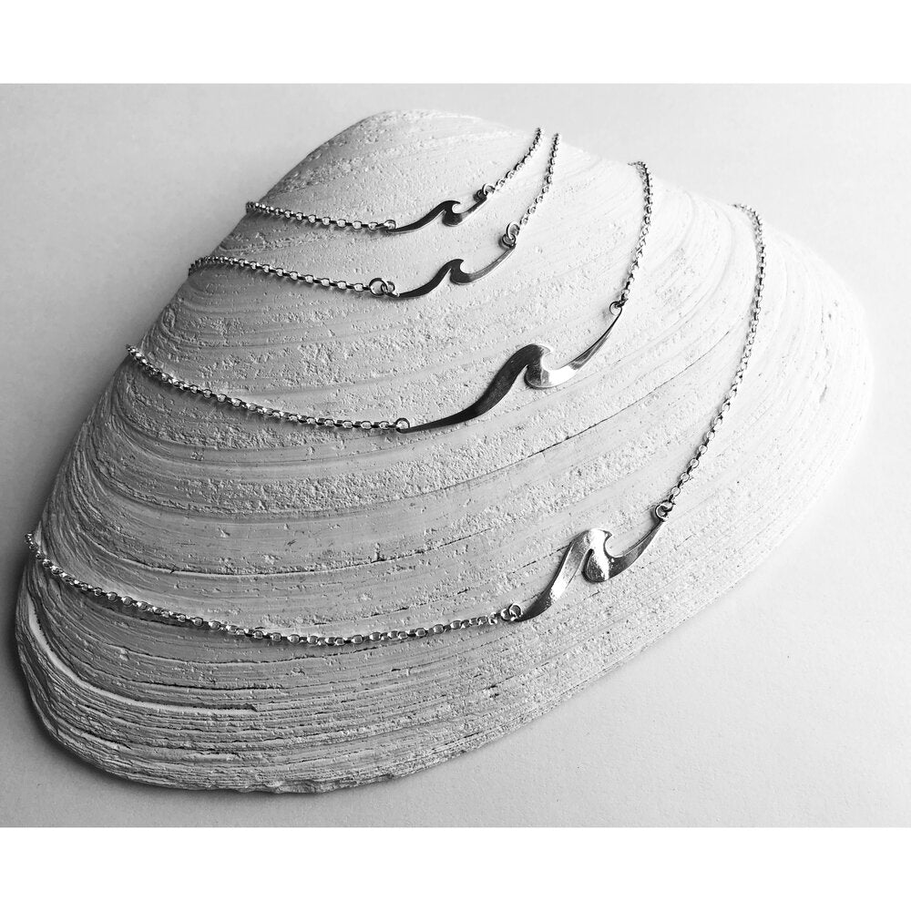 Bridget Turner Jewellery - Mini Wave Necklace in Silver