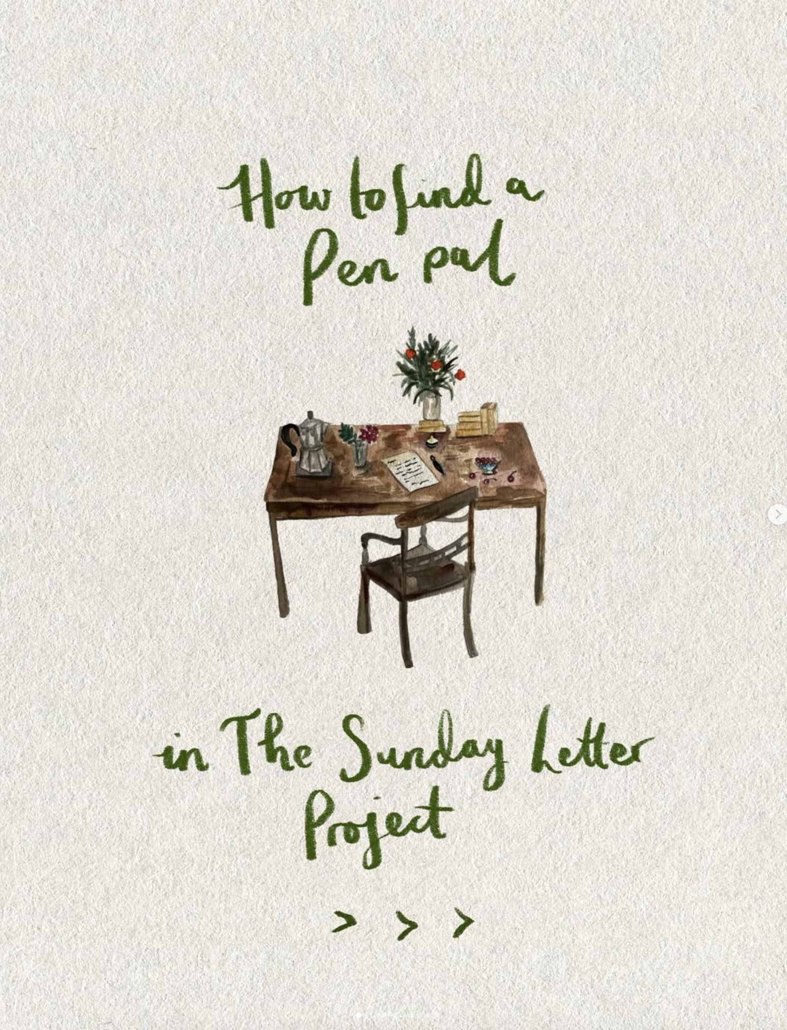 Want a pen pal? Join the Sunday Letter Project with us! 💌