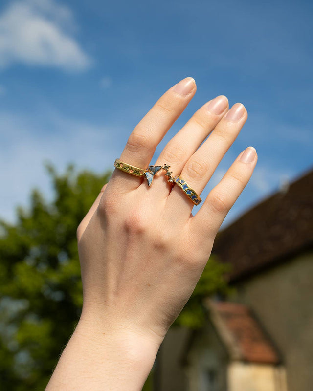 Fable England UK - Blue Forget Me Not Ring