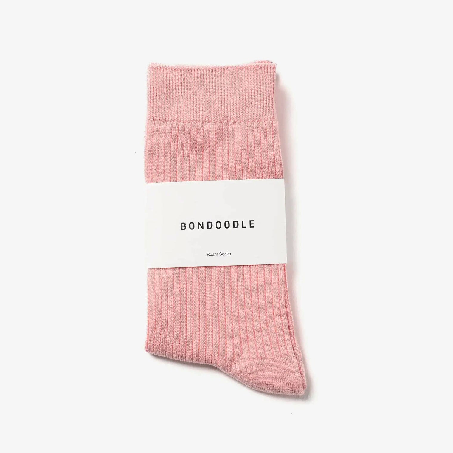 Bondoodle - Everyday Cotton Crew Socks in Rosé Pink