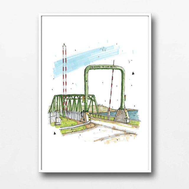 Downtown Sketcher - Canso Causeway 5x7" Print