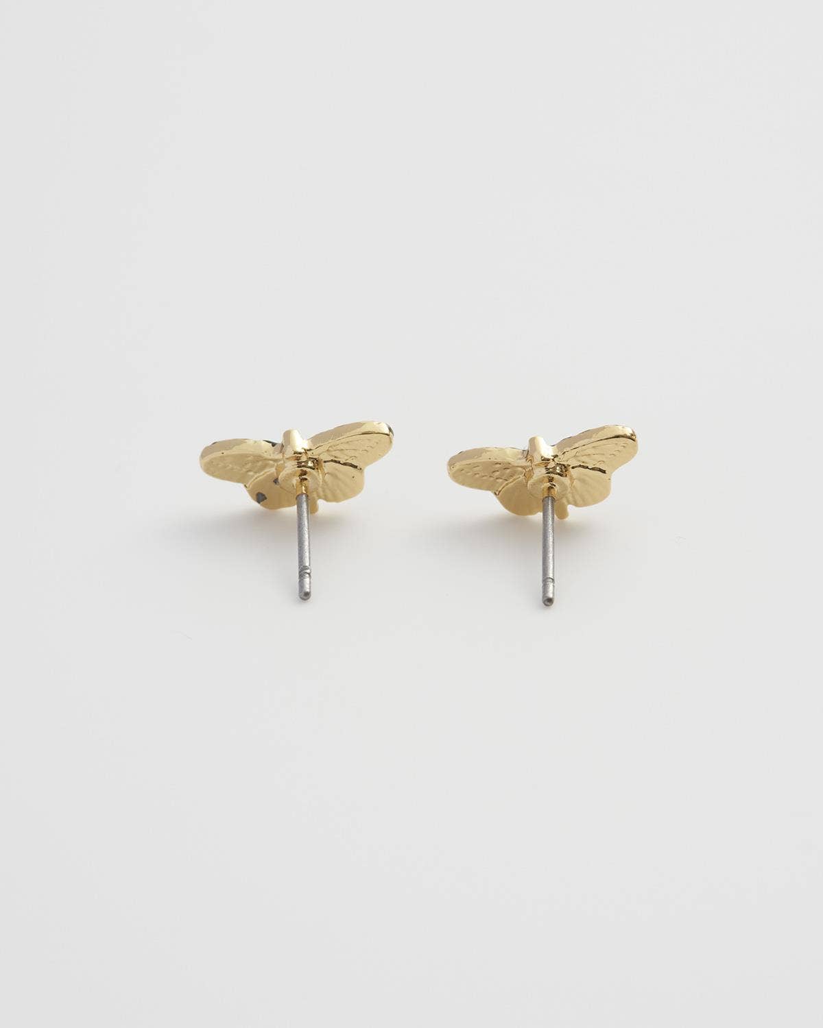 Deco Butterfly Blue Stud Earrings