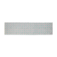 Donna Cotton Scarf in Pink Aqua Cherries