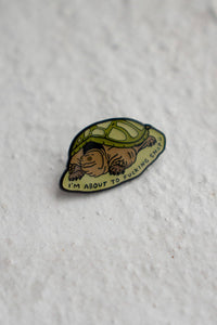 Stay Home Club - About to Snap Pin | Enamel Lapel Pin