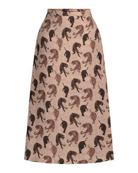 Hilary MacMillan - Tiger Print Midi Skirt
