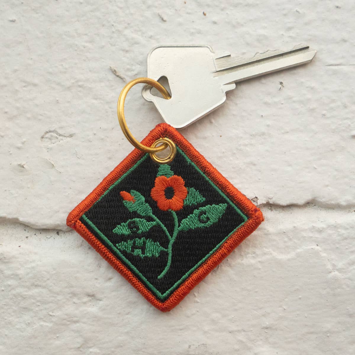 Stay Home Club - SHC Bloom - Embroidered Keychain