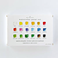 Emily Lex Studio - Watercolor Paint Set 18 Colors With Brush