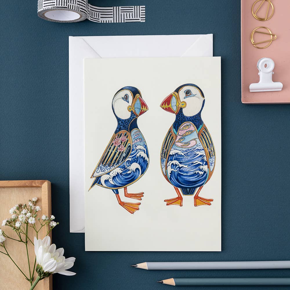 Puffins Card