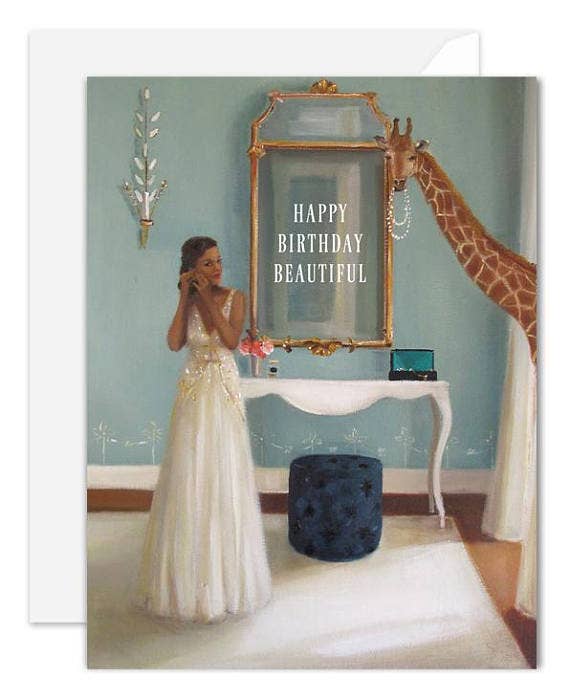 Janet Hill Studio - Happy Birthday Beautiful Card