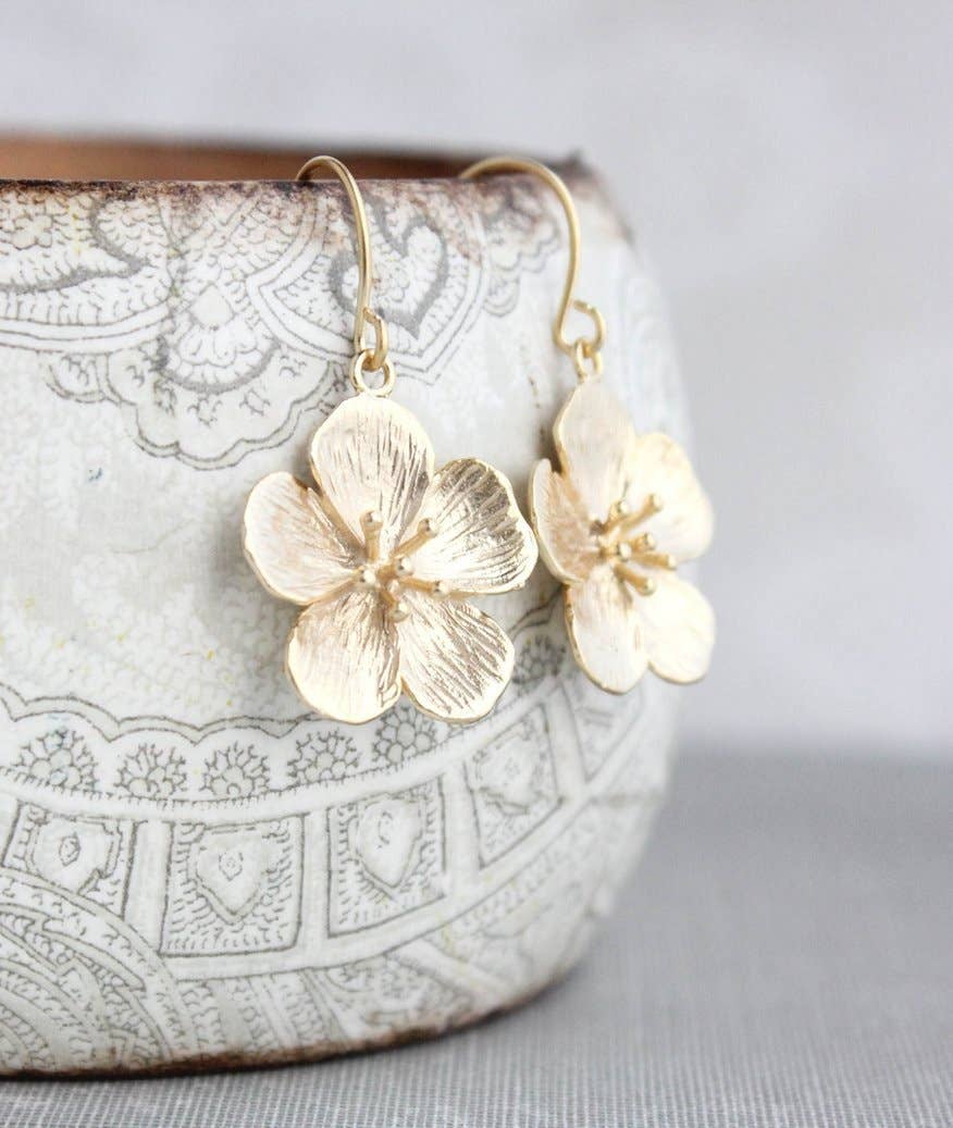 A Pocket of Posies - Cherry Blossom Earrings - Long and Short Styles