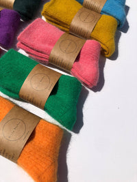 Billy Bamboo - Angora Wool Socks - Colourful Jewel Tones