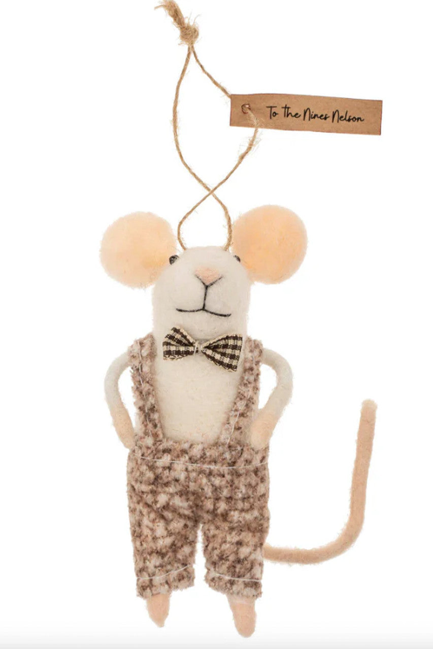 Holiday Felted Mouse Ornaments