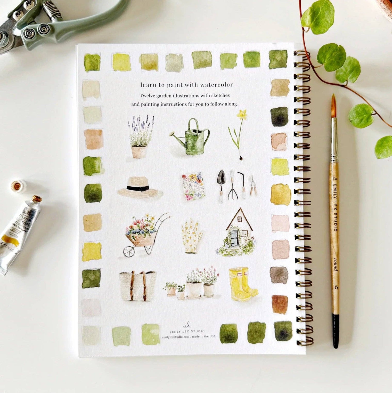 Emily Lex Studios - Garden Watercolor Workbook