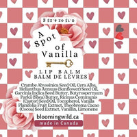 Blooming Wild Botanicals - A Spot of Vanilla Lip Balm